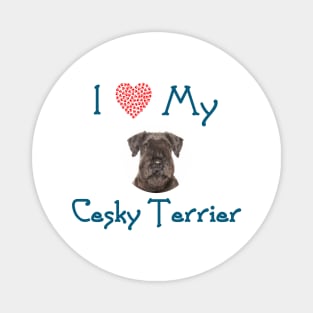 I Love My Cesky Terrier Magnet